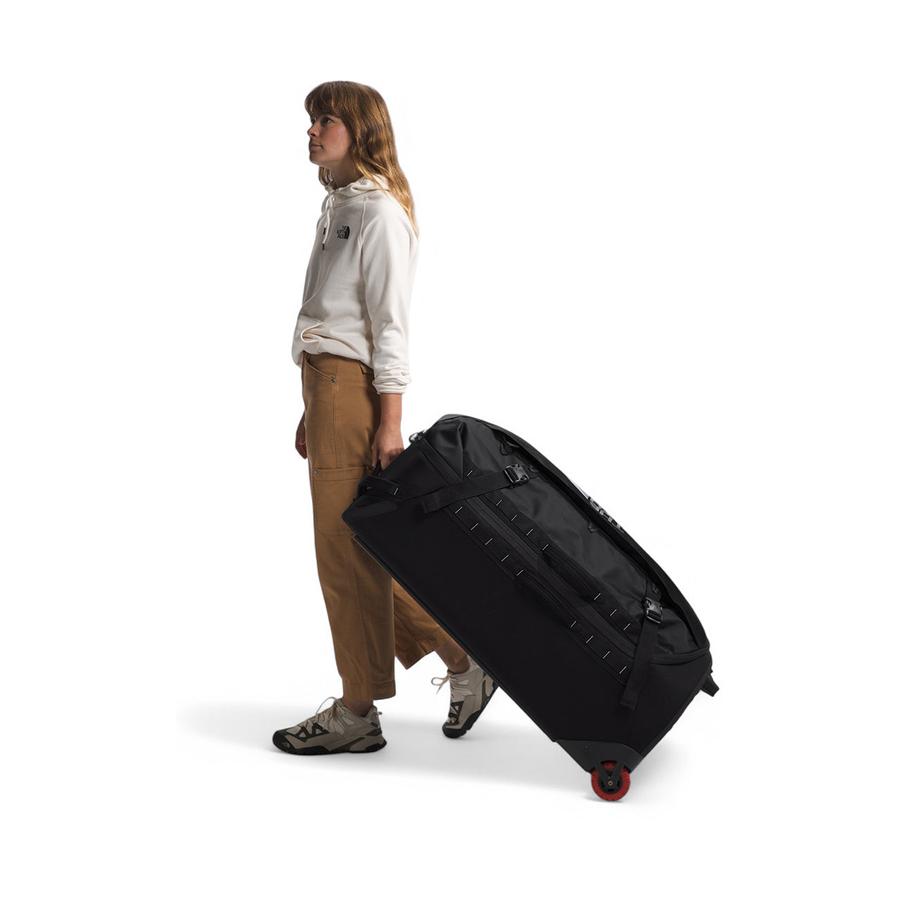 The North Face Base Camp Rolling Thunder 92cm Checked Suitcase Black Black