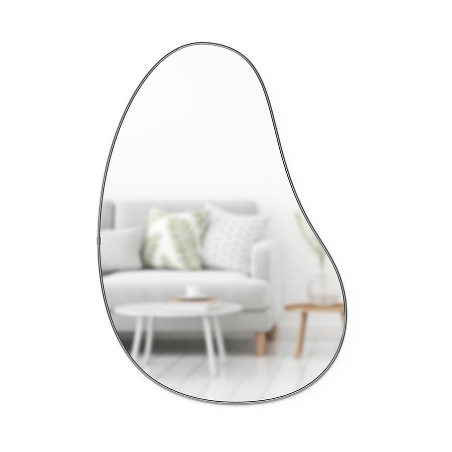 Umbra Hubba Pebble Mirror (92 x 61cm) Metallic Titanium Metallic Titanium