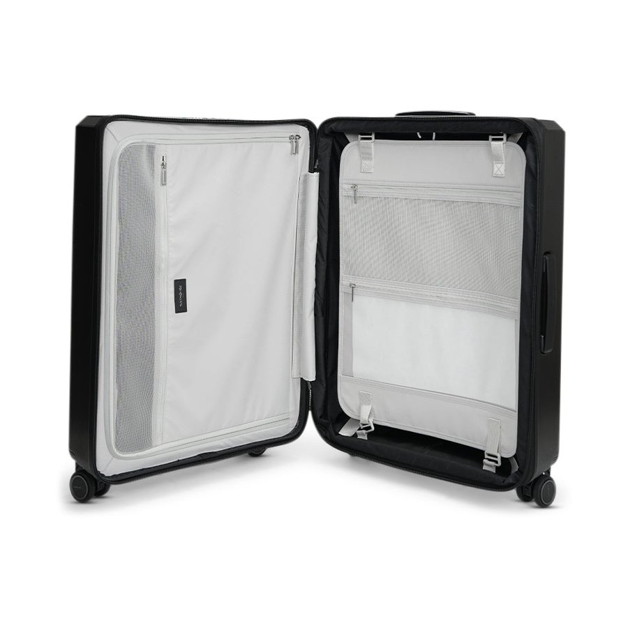 Samsonite Evoa Z 69cm Hardside Checked Suitcase Black Black
