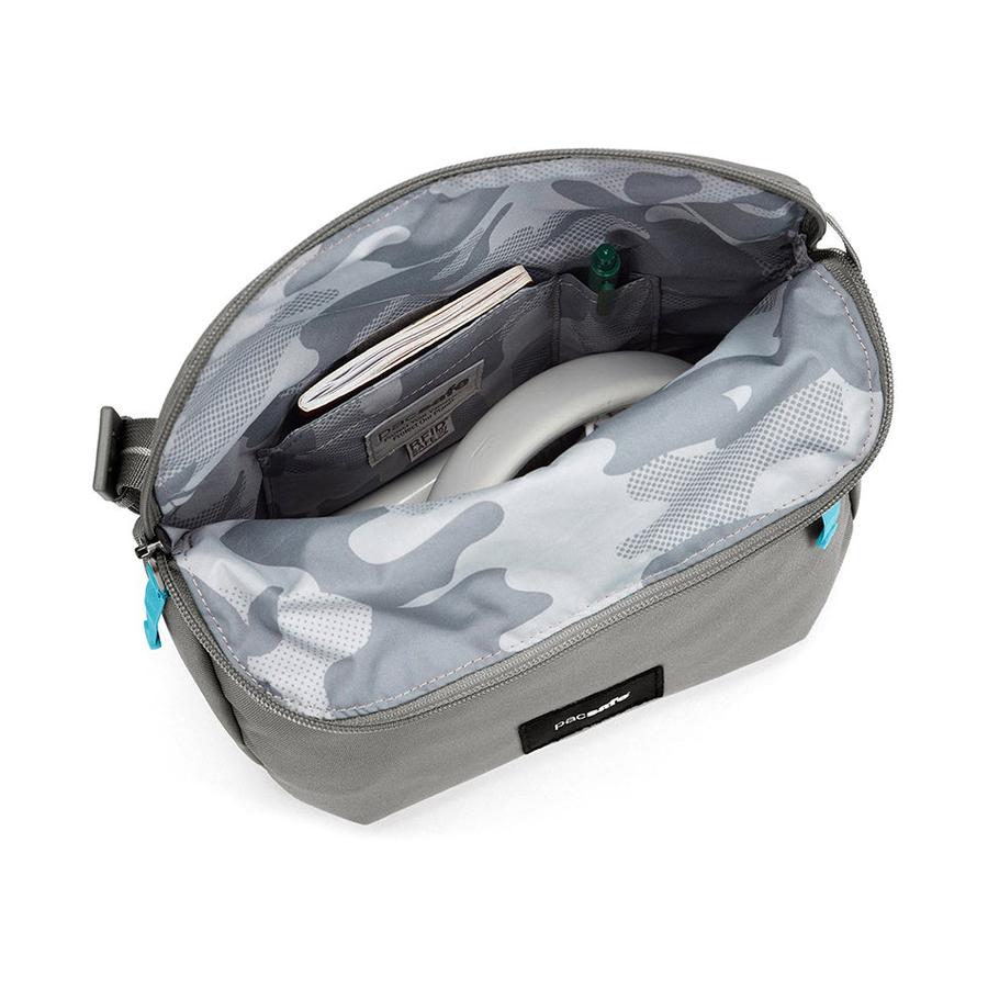 Pacsafe GO Anti-Theft Recycled Saddle Crossbody Bag Stone Stone