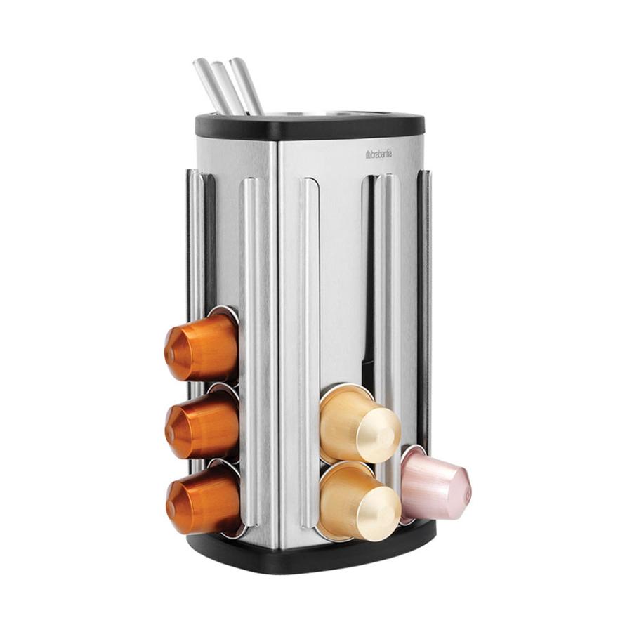Brabantia Coffee Capsule Dispenser Matte Steel Matte Steel