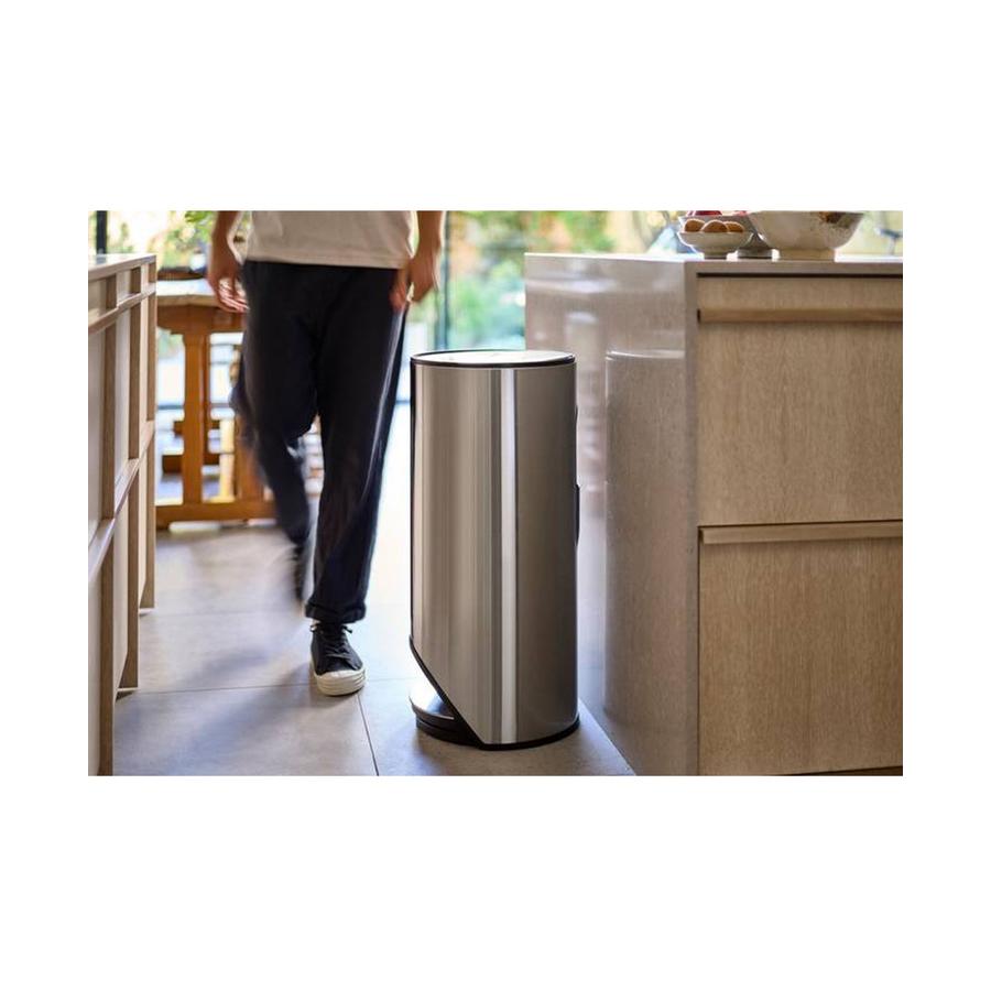 Joseph Joseph Arc 30L Easy Push Pedal Bin Stainless Steel Stainless Steel