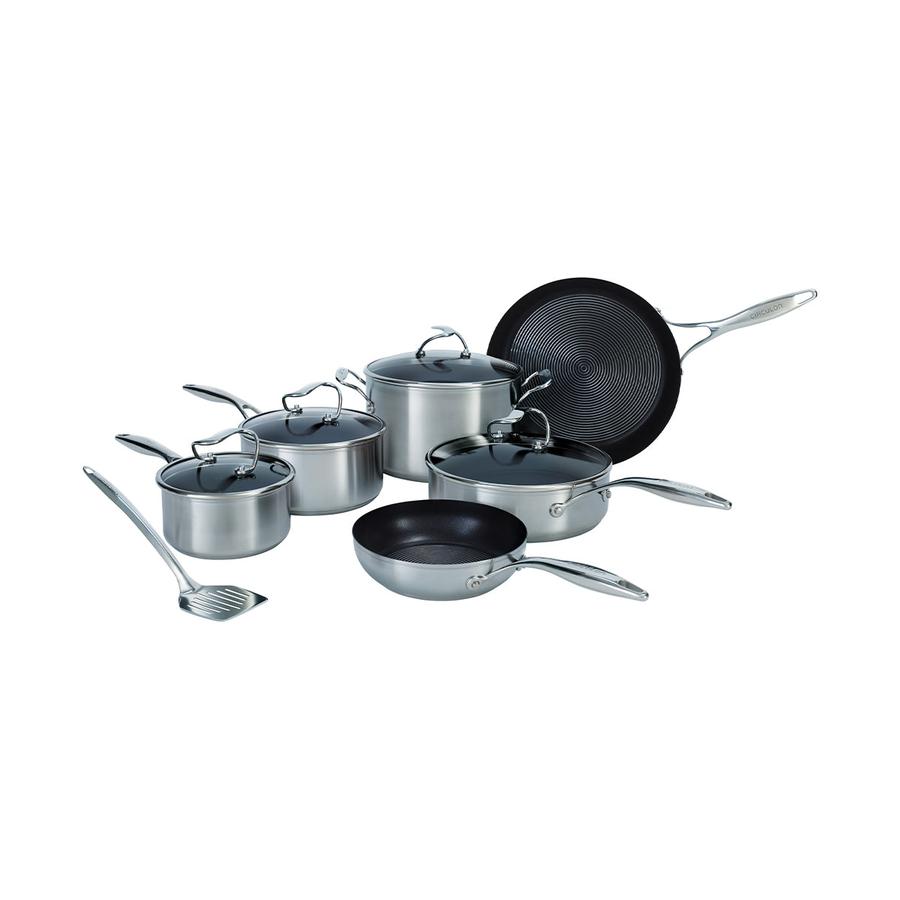 Circulon SteelShield S-Series 10 Piece Cookware Set Stainless Steel Stainless Steel