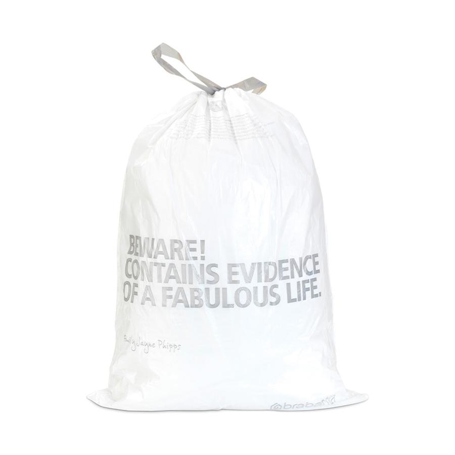 Brabantia PerfectFit Bags Code H (50-60L) Pack of 10 White White
