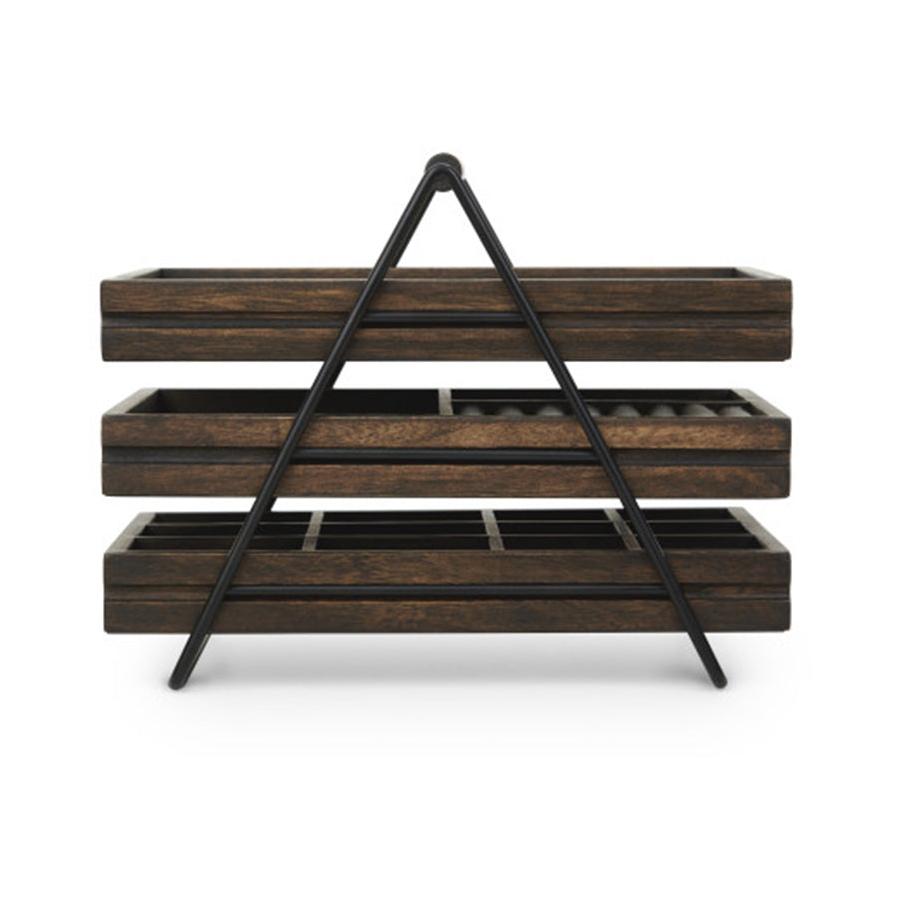 Umbra Terrace Jewellery Tray Black/Walnut Black/Walnut