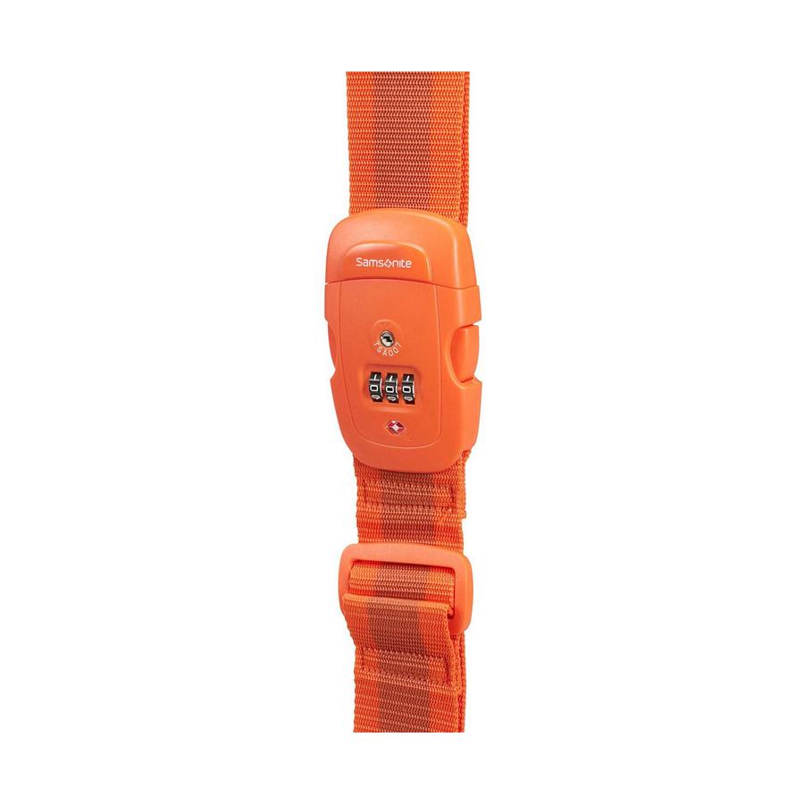 Samsonite Travel Essentials Luggage Strap/TSA Lock 50mm Orange Orange