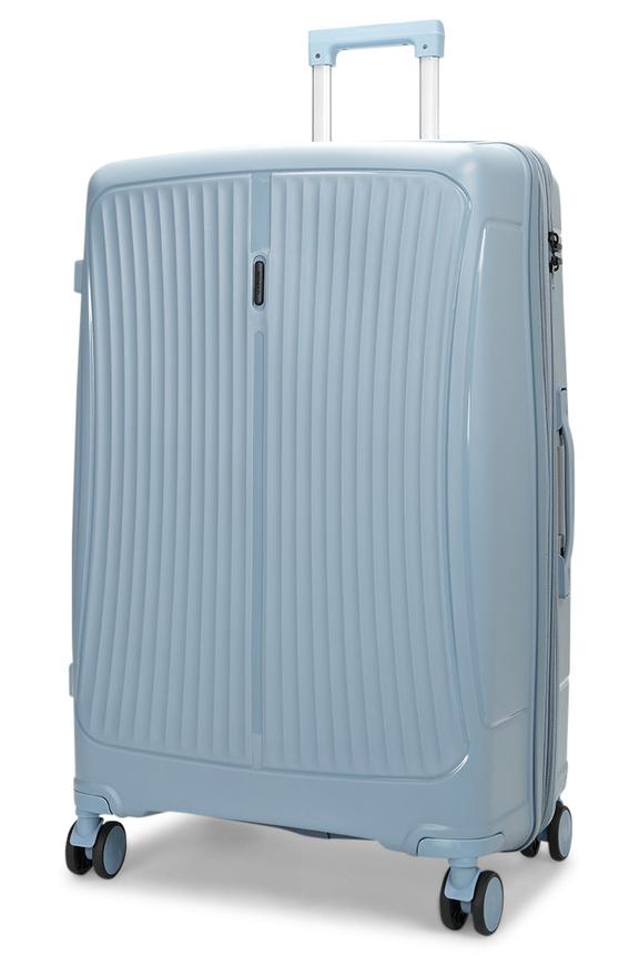 Nomad Quest 75cm Hardside Checked Suitcase Steel Blue