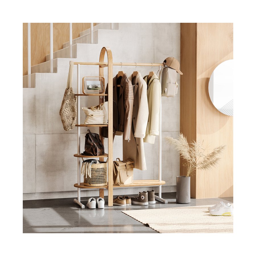 Umbra Bellwood Garment Rack White/Natural White/Natural