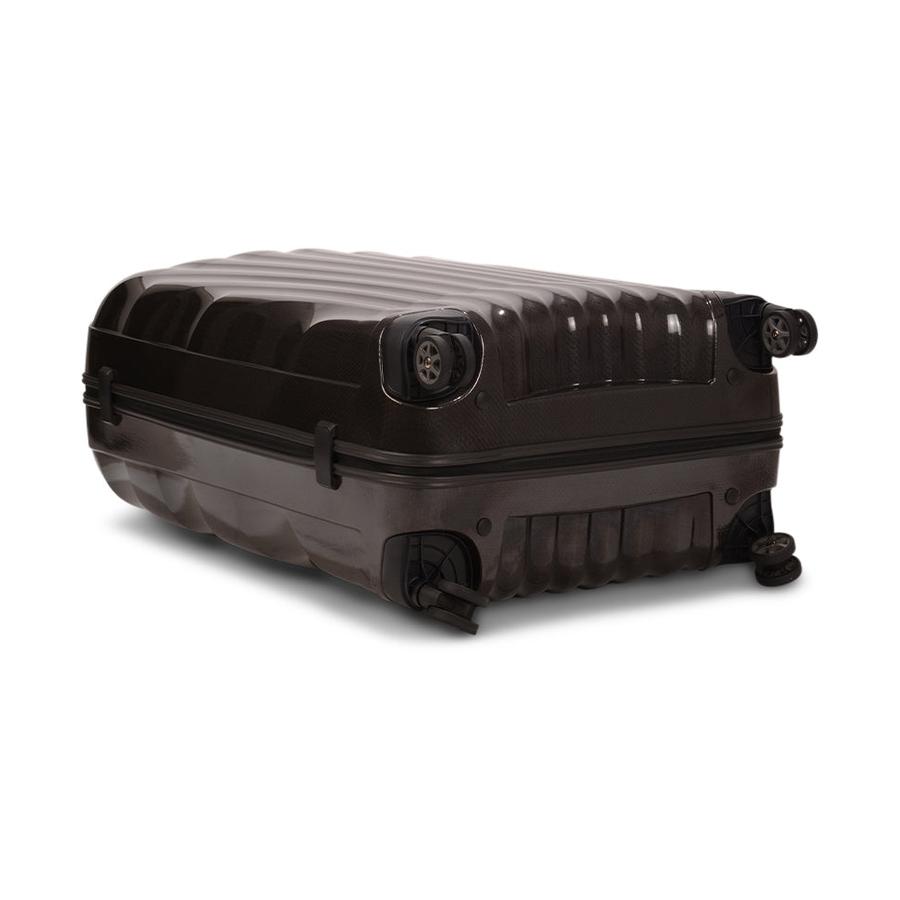 Samsonite C-Lite 81cm CURV Checked Suitcase Black Black