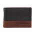 Pierre Cardin Jackson Rustic Leather Men's Bi-Fold Wallet Black/Cognac