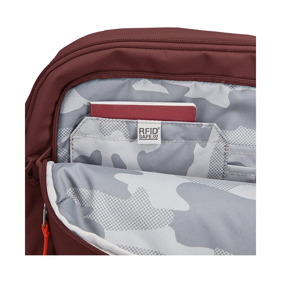 Pacsafe GO 34L Anti-Theft Recycled Carry-On Backpack Garnet Red Garnet Red