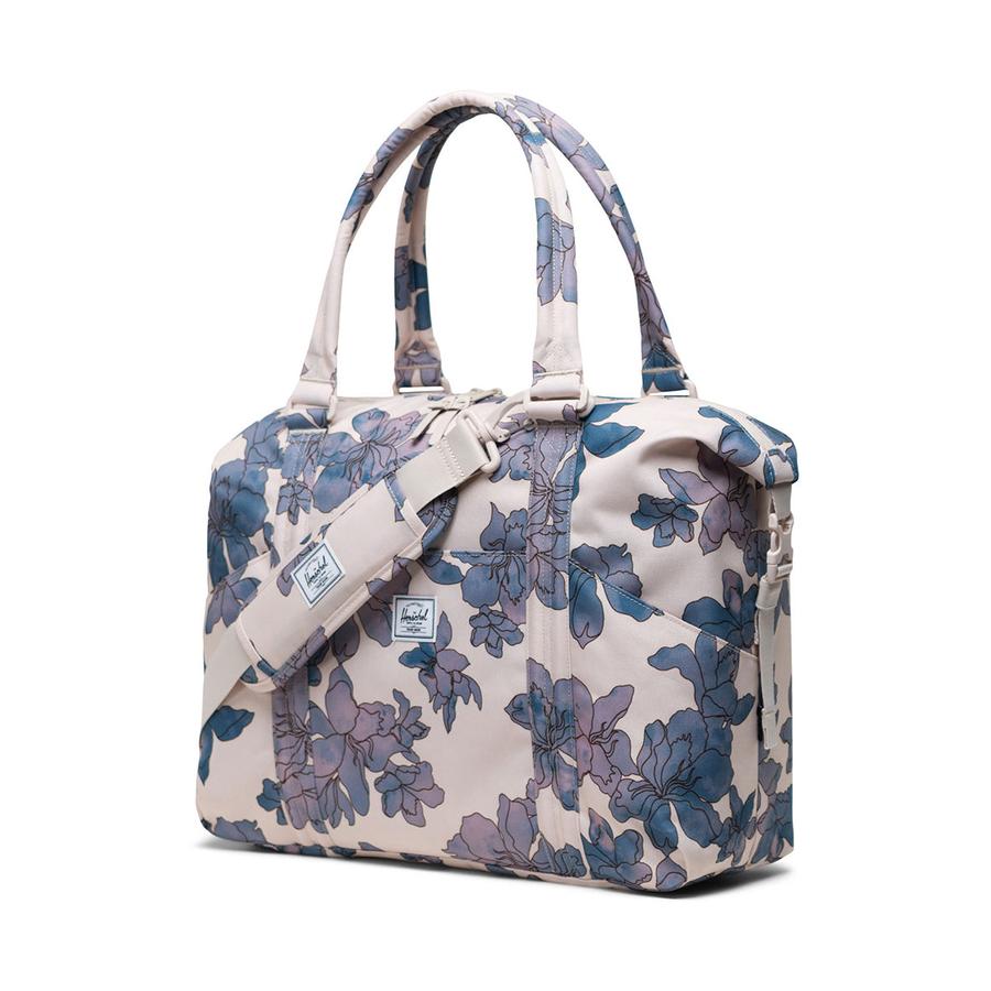 Herschel Strand 24L Duffle Diaper Bag Moonbeam Floral Waves Moonbeam Floral Waves