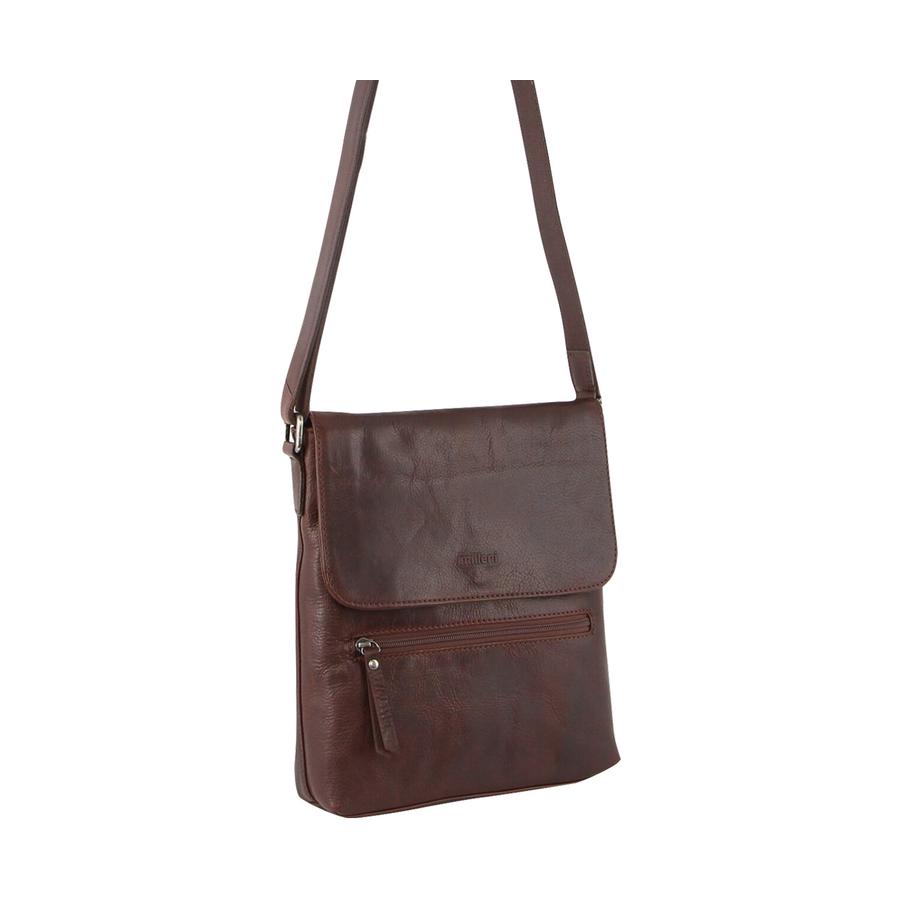 Milleni Leona Women's Leather Crossbody Bag Chestnut Chestnut