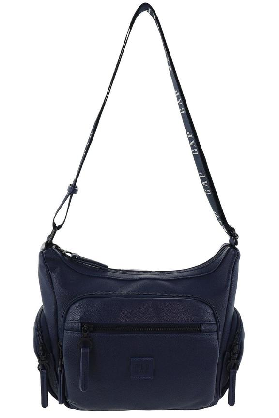 Gap Nexa Ladies Vegan Leather Function Crossbody Bag Navy