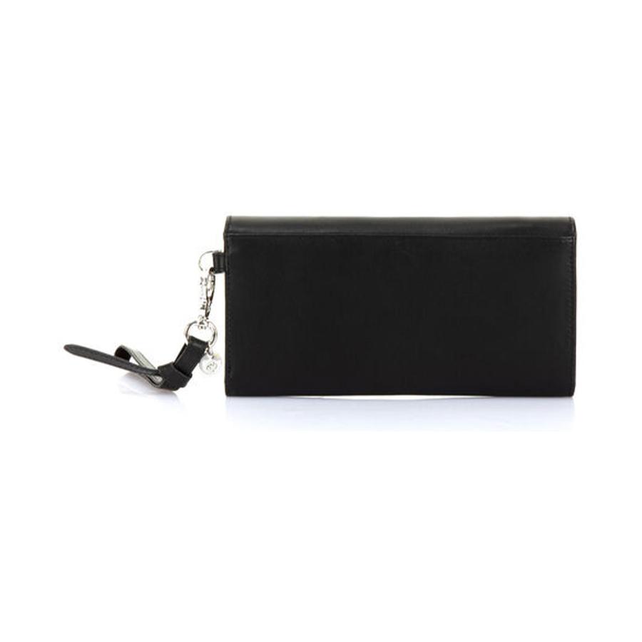 Samsonite Serena Leather Clutch RFID Wallet Black Black