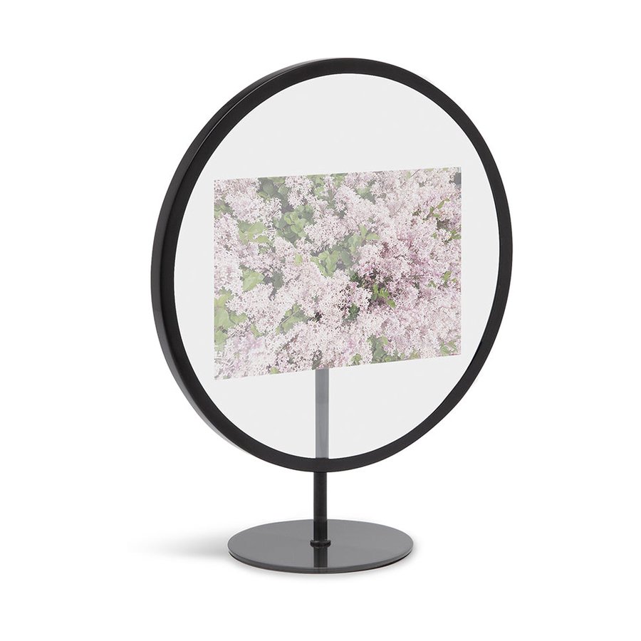 Umbra Infinity Floating Round Picture Frame - 10cm x 15cm Black Black