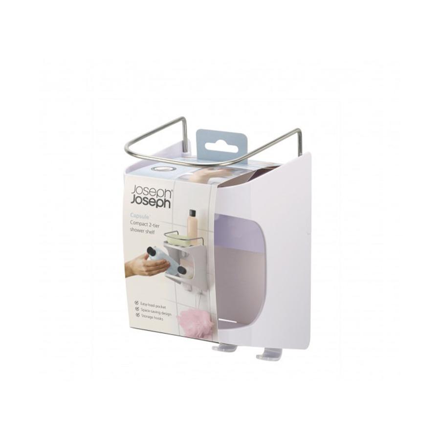 Joseph Joseph Capsule Compact Shower Shelf (2 Tier) White White