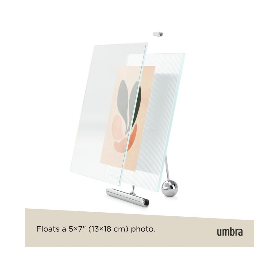 Umbra Flute 13 x 18cm Picture Frame Chrome Chrome