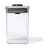 OXO Good Grips Steel POP 1L Small Square Short Container Clear