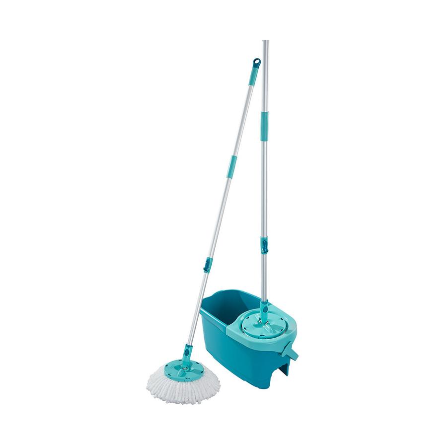Leifheit Clean Twist Ergo Disc Mop & Bucket Set Teal Teal