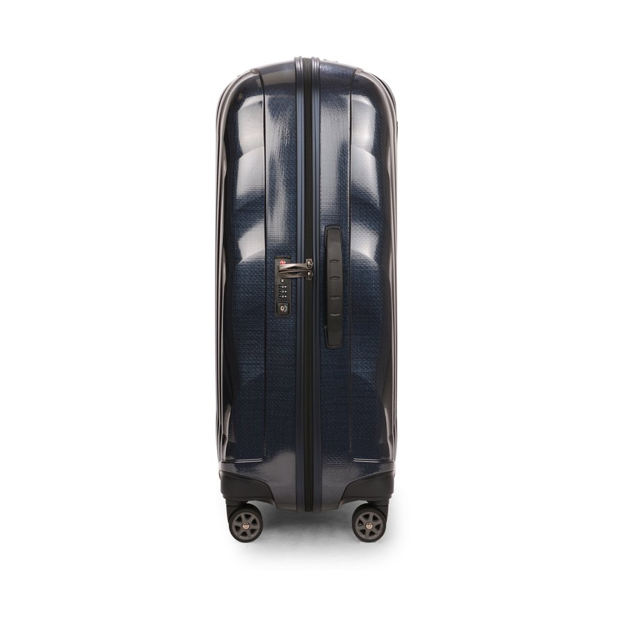 Samsonite C-Lite 75cm CURV Checked Suitcase Midnight Blue Midnight Blue