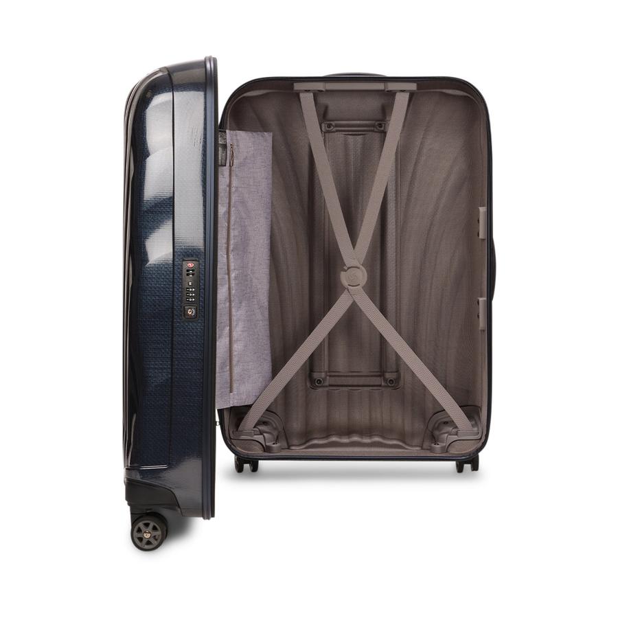 Samsonite C-Lite 75cm CURV Checked Suitcase Midnight Blue Midnight Blue