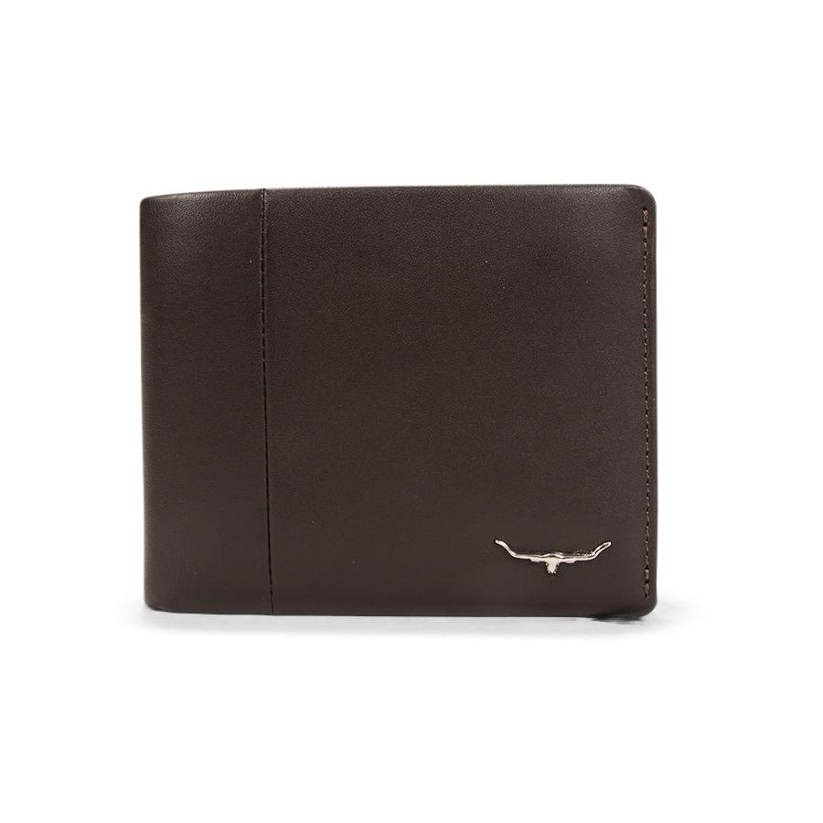 RM Williams Leather Wallet with Coin Pocket Brown Brown