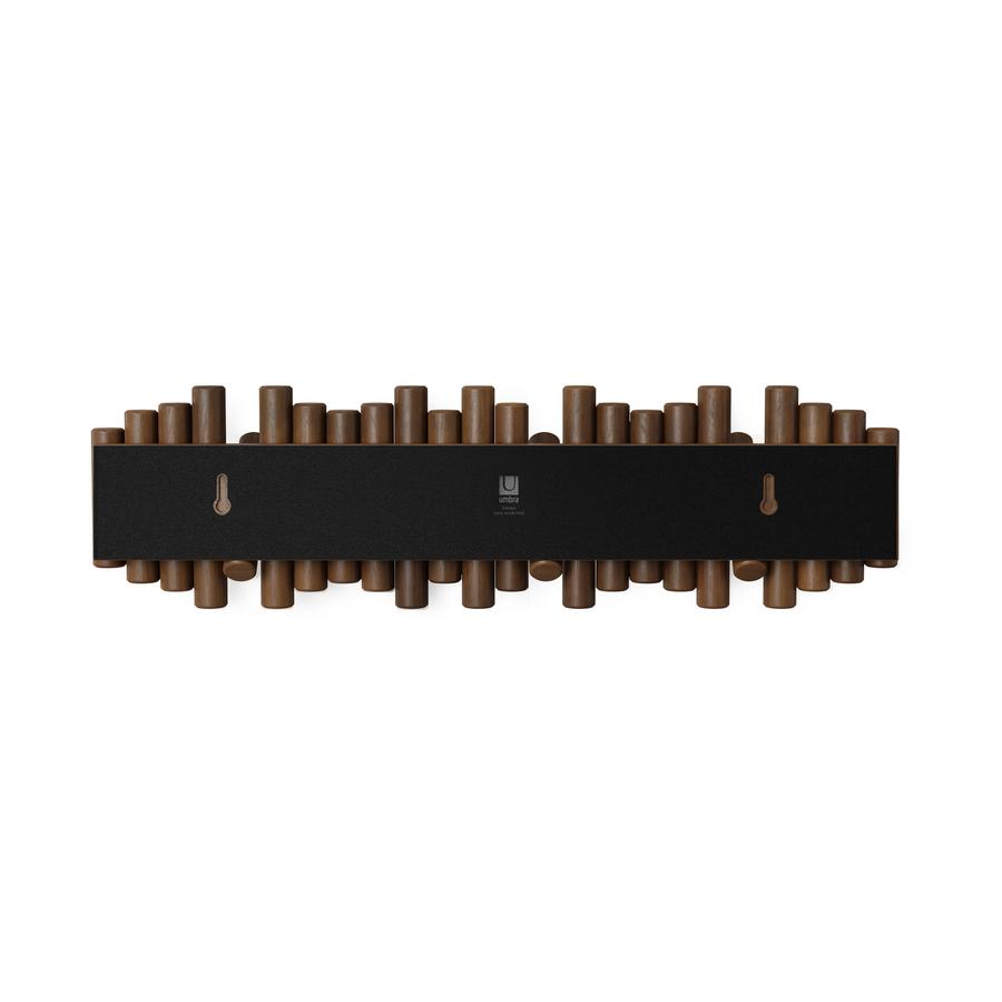 Umbra Picket 8 Wall Hook Aged Walnut Aged Walnut