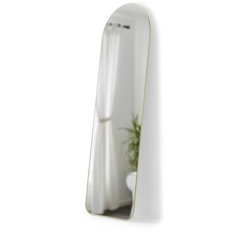 Umbra Hubba Arched Leaning Mirror (157cm x 50cm) Brass