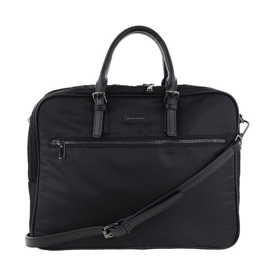 Pierre Cardin Torrence Men's Nylon Classic Business Laptop Bag Black Black