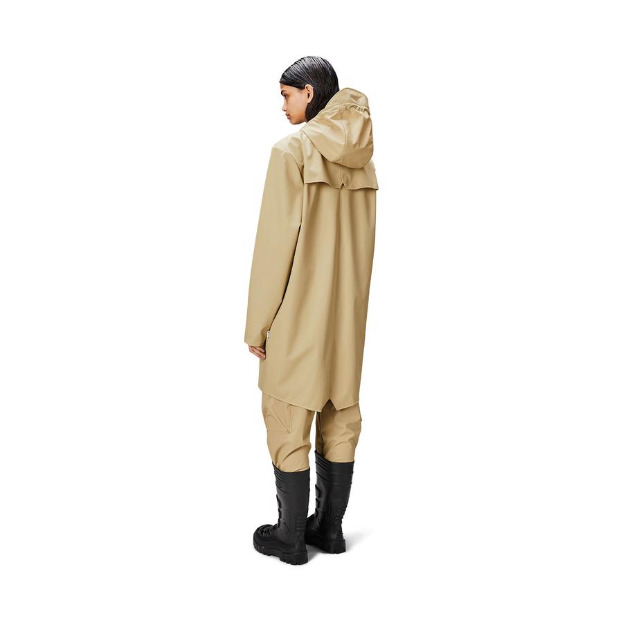 Rains Long Jacket Sand XXL