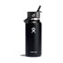 Hydro Flask 32oz (946ml) Wide Mouth w/ Flex Straw Cap Black