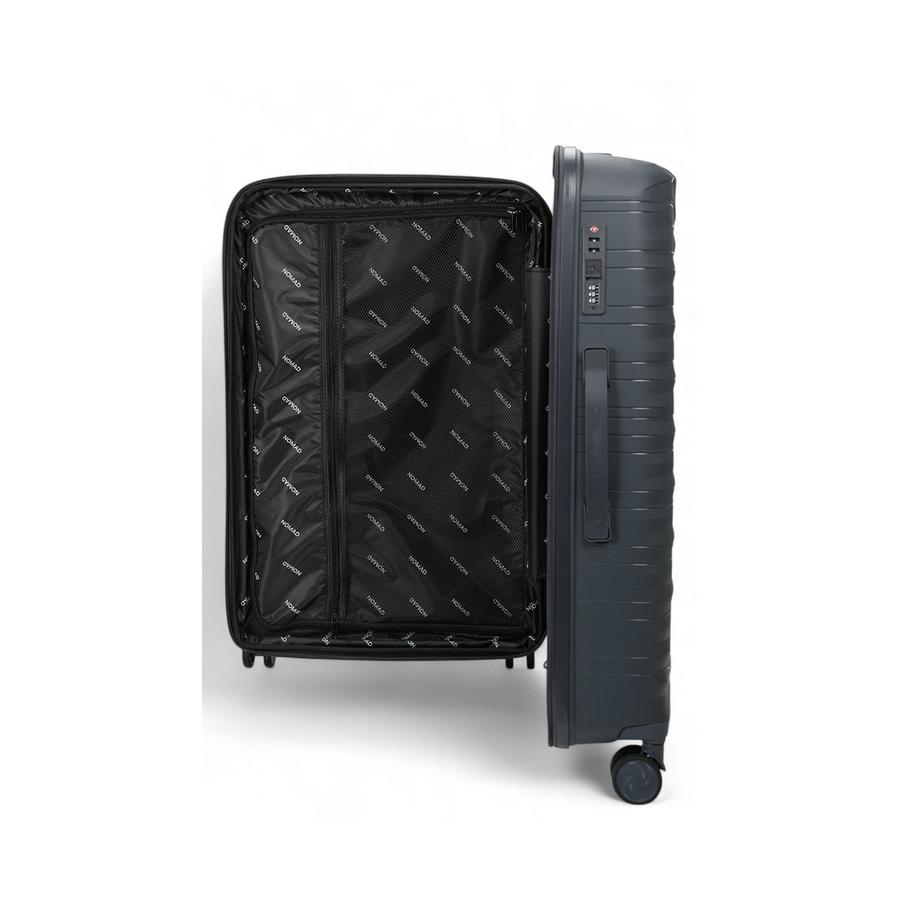 Nomad Discover 75cm Hardside Checked Suitcase Dark Grey Dark Grey