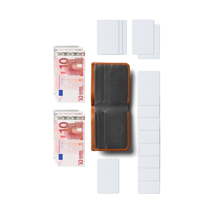 Bellroy RFID Hide & Seek HI Leather Wallet Caramel Caramel