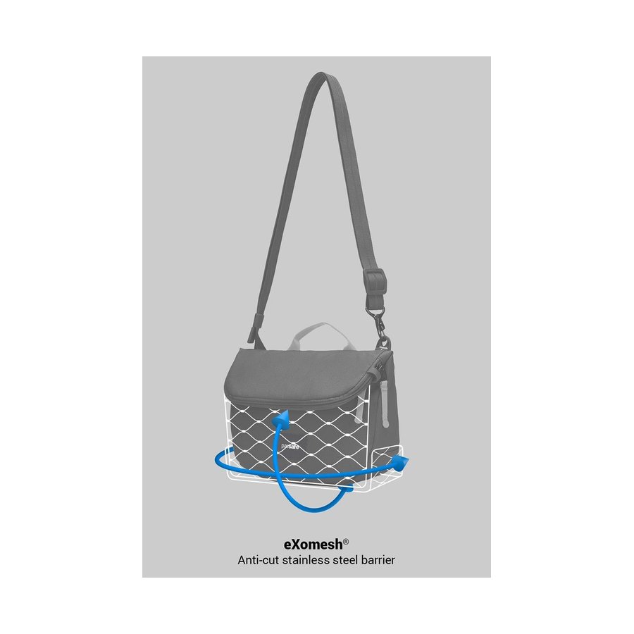 Pacsafe GO Anti-Theft Recycled Saddle Crossbody Bag Garnet Red Garnet Red
