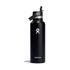Hydro Flask 21oz (621ml) Standard Mouth Drink Bottle w/ Flex Straw Cap Black