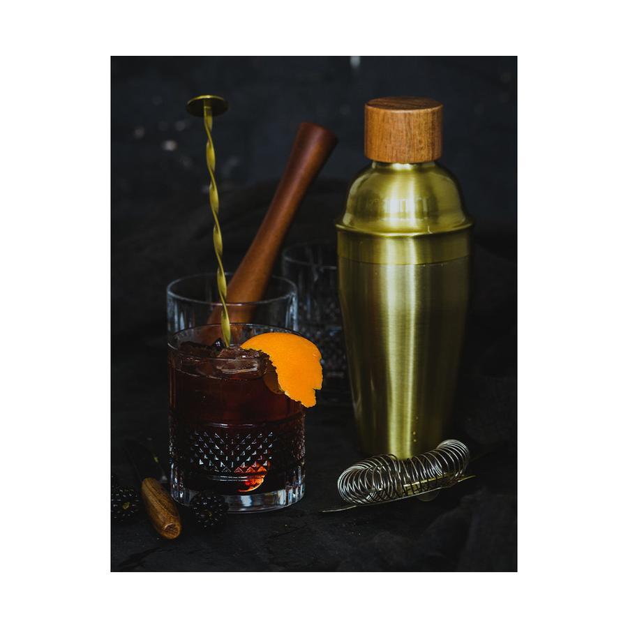 Barcraft Cocktail 6 Piece Set Brass Brass