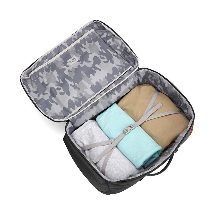 Pacsafe GO 44L Anti-Theft Recycled Carry-On Backpack Jet Black Jet Black