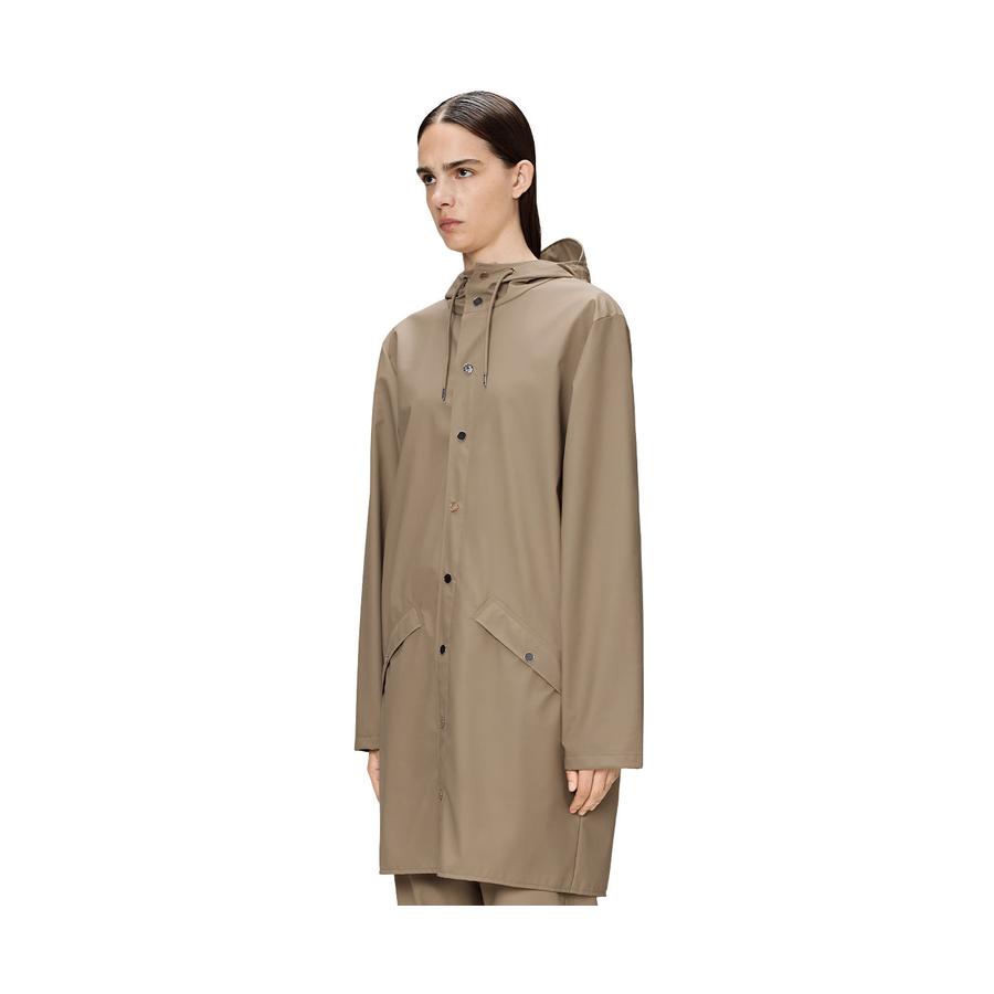 Rains Long Jacket Beige M