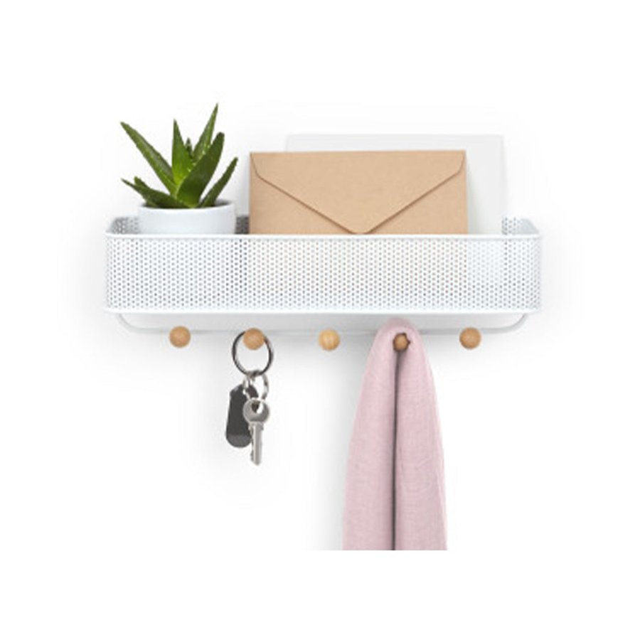 Umbra Estique Entryway Organiser White White