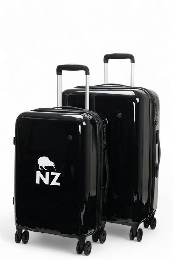 Caselite NZ Kiwi 56cm & 67cm Hardside Luggage Set Black