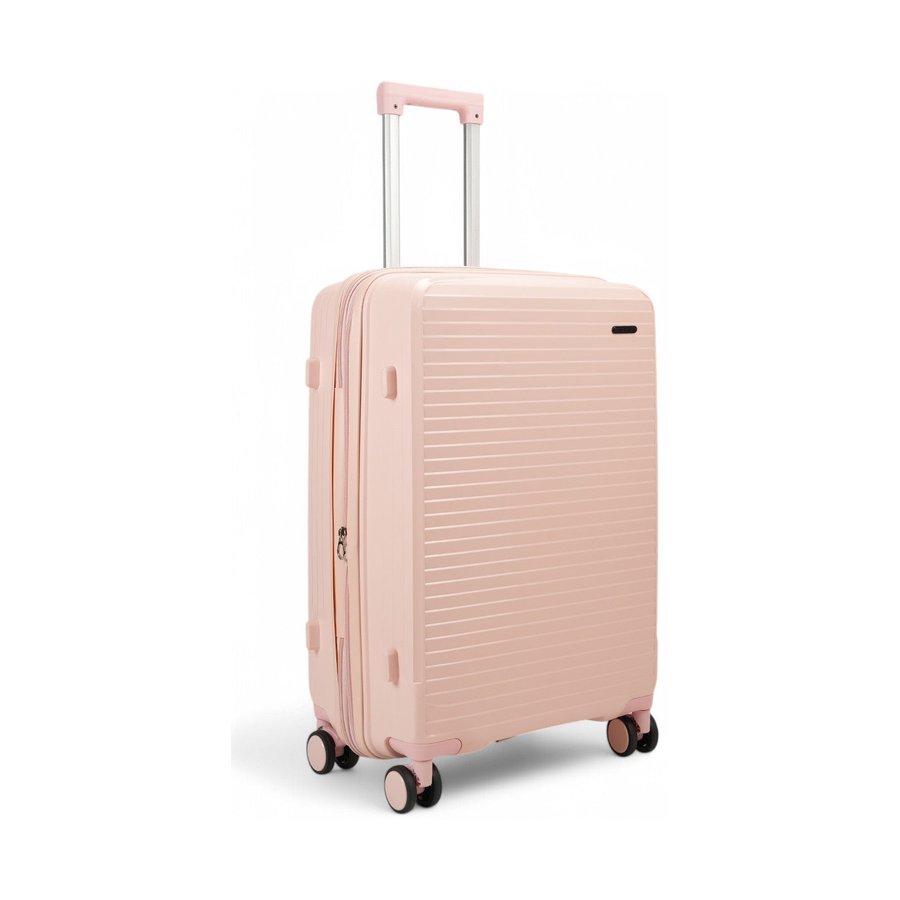 Nomad Venture 65cm Hardside Checked Suitcase Pink Pink