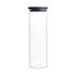 Brabantia Stackable Glass Jar (1.9L) Dark Grey