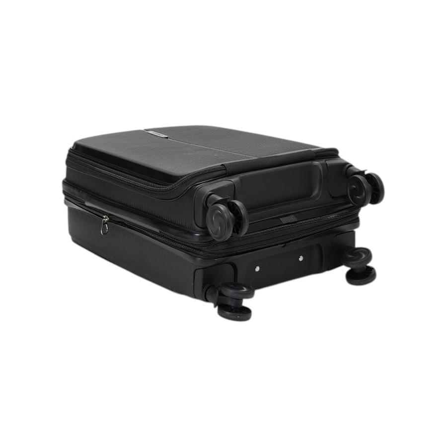 Caselite Venture 57cm Top Open Hardside Carry-On Suitcase Black Black