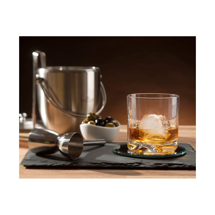 Barcraft Stainless Steel Ice Bucket with Lid & Tongs Silver Silver