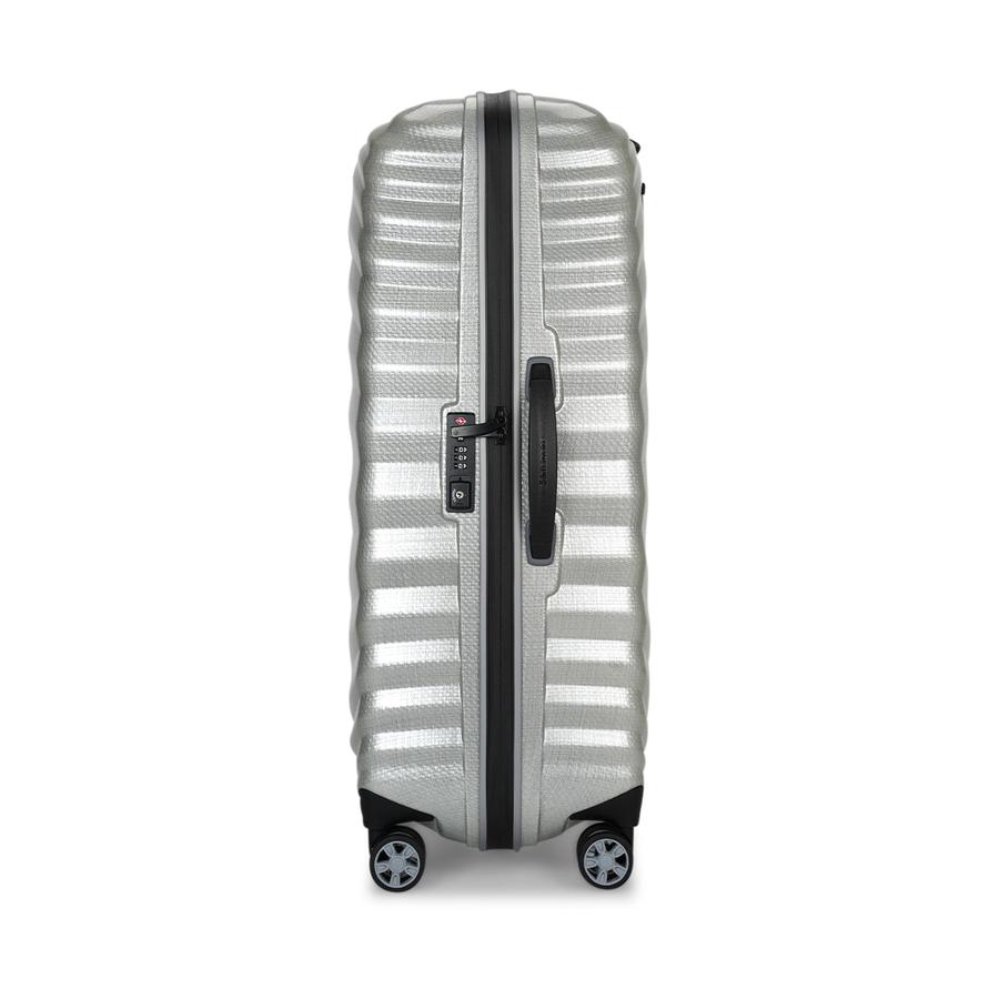 Samsonite Lite-Shock Sport 75cm CURV Checked Suitcase Silver Silver