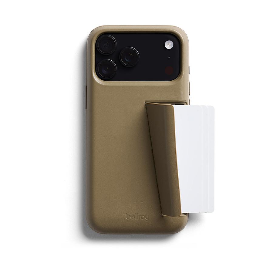 Bellroy iPhone 17 Pro Max Phone Case - 3 Card Khaki Khaki