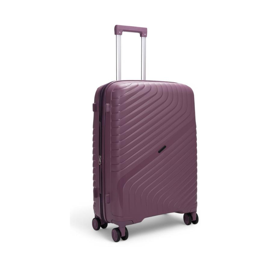 Nomad Journey 66cm Hardside Checked Suitcase Purple Purple