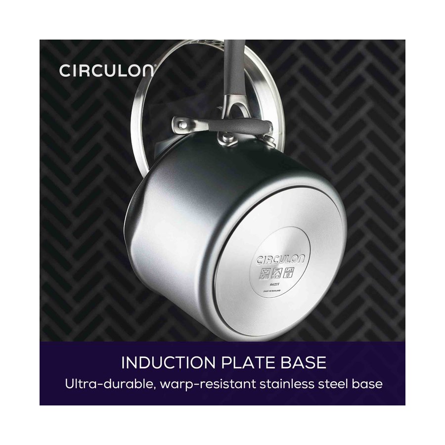 Circulon ScratchDefense A1 14cm Open Milkpan Black Black