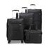 Caselite Ultra 4 Piece Softside Luggage Set Black
